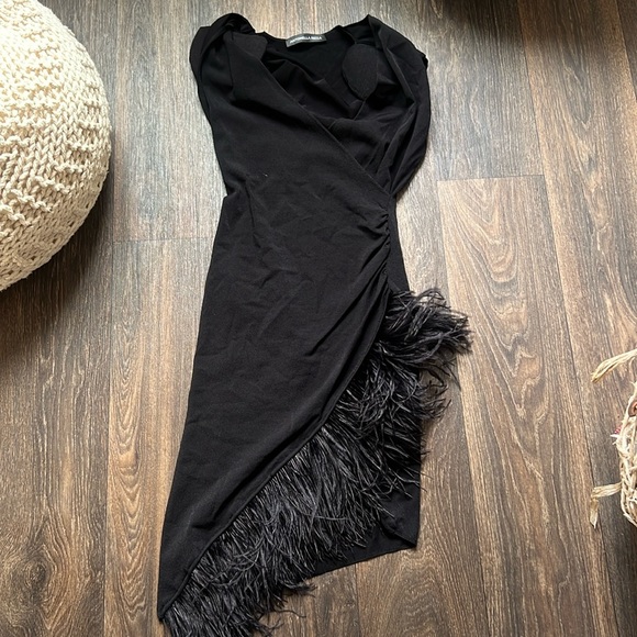 Antonella Rizza Eva feather-trimmed dress - Picture 1 of 6